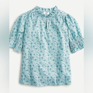 J. Crew Puff-sleeve top in Liberty® Amelie floral - XS